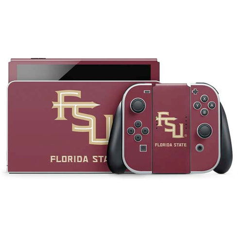 Florida State FSU Seminoles Maroon Nintendo Switch OLED (2021) Skin